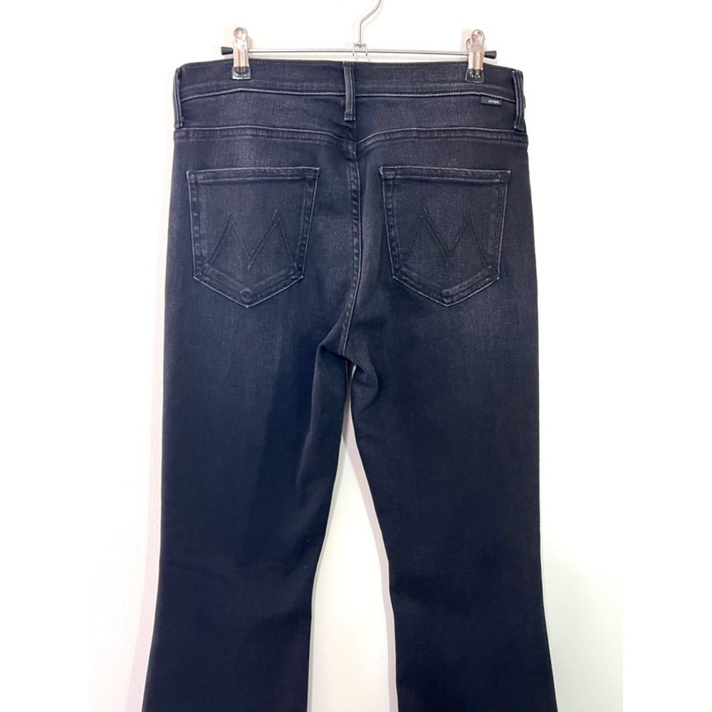 NEW MOTHER Black The Weekender in Deep End Wash Flare Size 29 - Picture 8 of 11